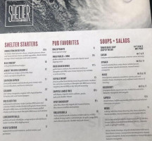 The Shelter Kitchen And menu
