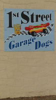 1st Street Garage Dogs outside
