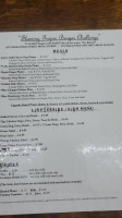 Trinidad Cafe menu
