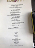 Seaway Grille menu