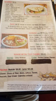 Manrique’s Mexican menu