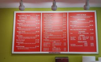 Tio Chpie's Taqueria menu