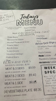 Paw's Diner menu