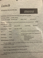 Suzie B's Cafe menu