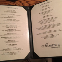 Moresi's Chophouse Clayton menu