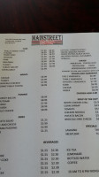 Main Street Subs menu