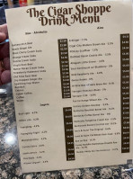 The Cigar Shoppe menu