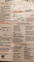 Fallin's Real Pit -b-q menu