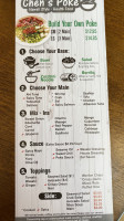 Chen's Poke menu