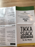 Tikka Shack Indian Grub menu
