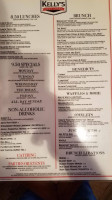 Kelly's Craft Tavern menu