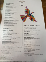 Cielo Cocina Mexicana menu
