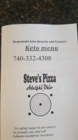 Steves Pizza menu