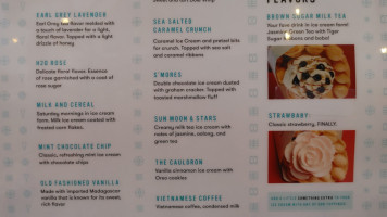 Cauldron Ice Cream menu