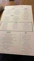 Alta Via menu