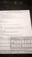 Panorama Music House menu