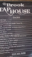 The Brook Tap House menu