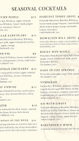 Axe And The Oak Whiskey House menu