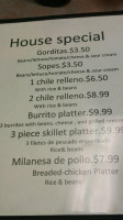Tacos Y Nieves Calvillo menu