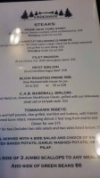 The Hideaway Steakhouse Grill menu