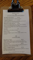 Roots Coffeehouse menu