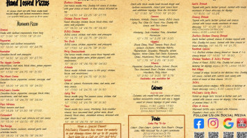 Mcclain's Pizzeria menu