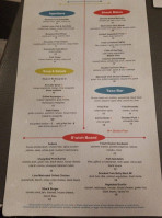 The Shack menu