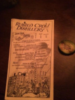 Rusted Crow Distillery menu