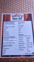 Salty's Fresh Mex menu