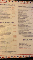El Flamingo Mexican menu