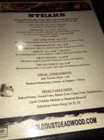 Mavericks Steak Cocktails menu