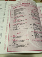 Good Fortune Chinese menu