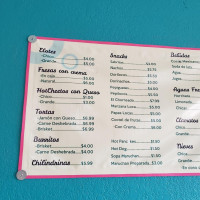 Paleteria La Mexicana menu
