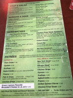 Green Lantern Pub menu