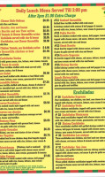 Los Amigos Mexican menu