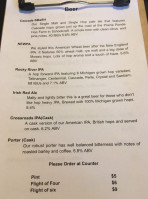 Kelsey Block Brewing menu