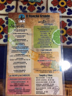 El Rancho Grande menu