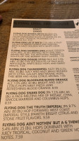 Flying Dog Tap House menu