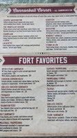 Fort View Inn menu