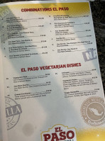 El Paso Mexican Grill menu