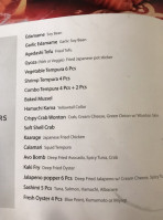 Aji Sushi menu