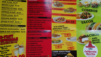 California Burrito Taco Shop food