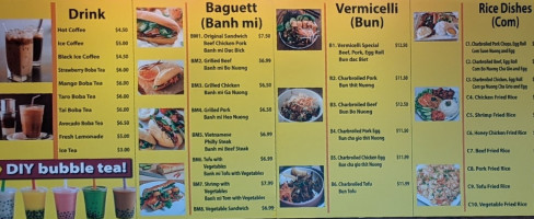 Viet Subs Cafe menu