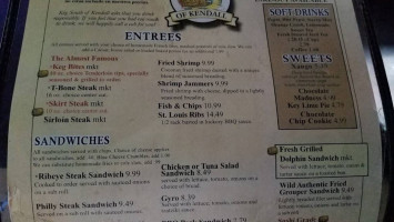 Keg South Of Kendall menu
