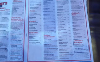 Happy Days Diner menu