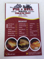 The Pig Bull Grill food