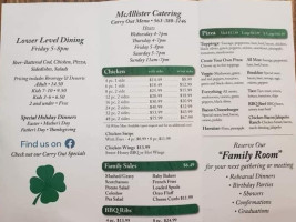 Mcallister Catering(buffet menu