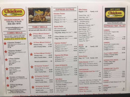 Chicken Express menu