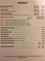 Max's Cafe menu