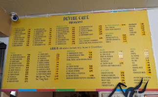 Devine Cafe menu